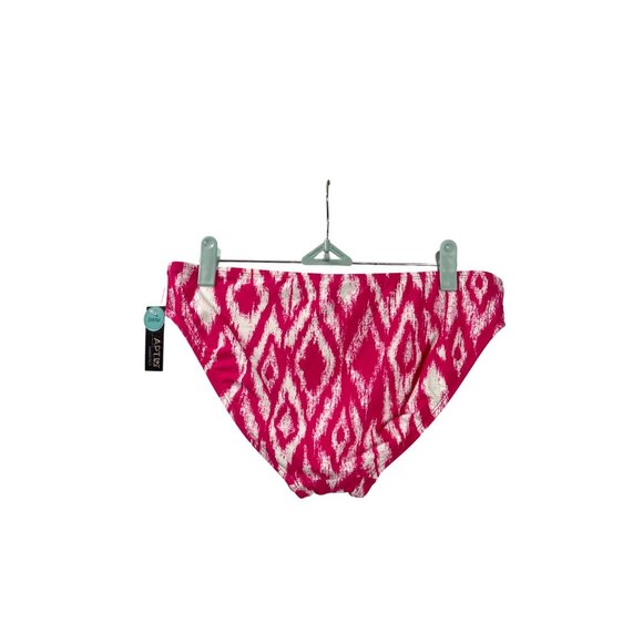 Apt. 9 Womens M Pink White Southwestern Print Bikini Swim Bottom New - Picture 2 of 5
